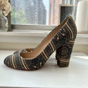 J. Crew Textured Woven Pumps